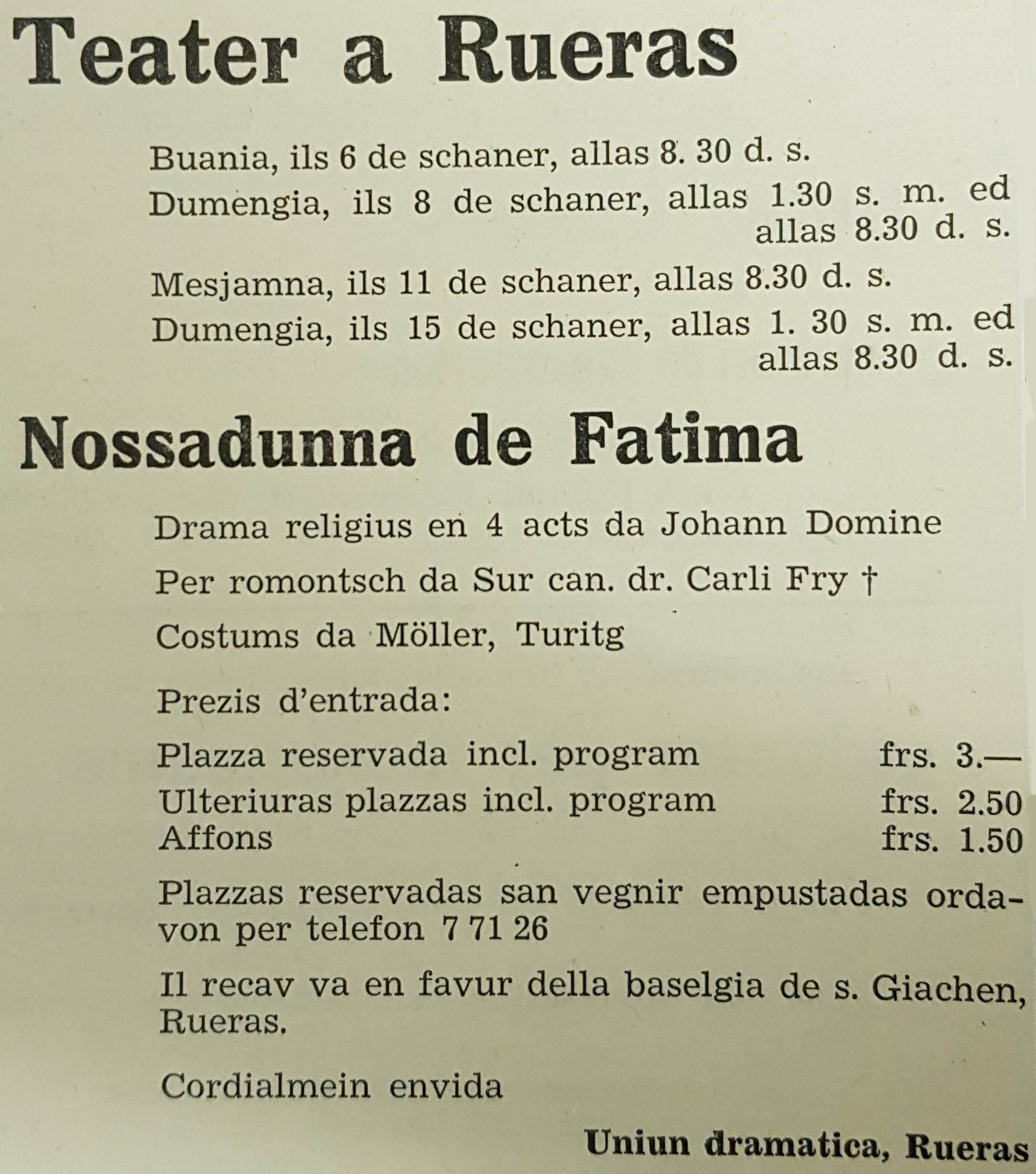 1961 Fatima 1